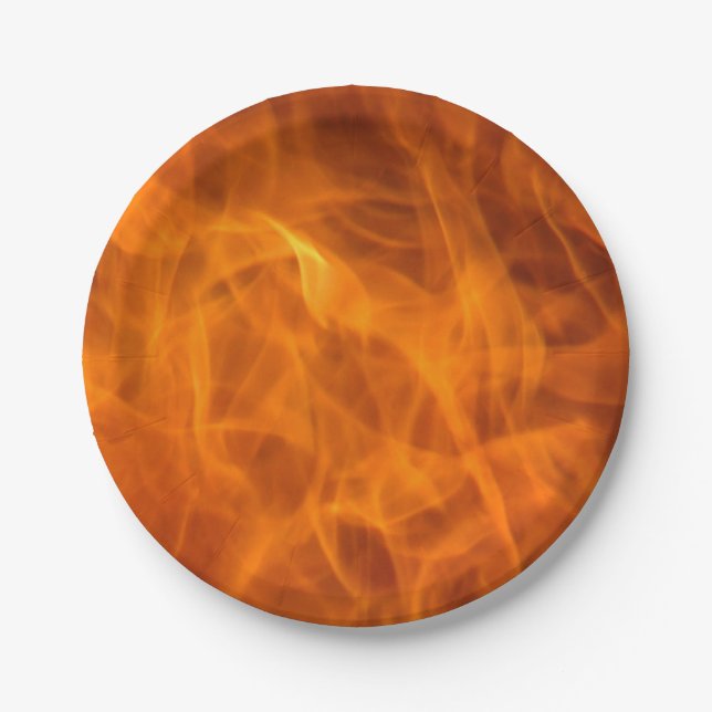 Assiettes En Carton Plaques en papier Fire/Flames (Devant)