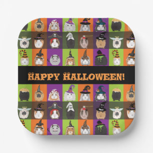 Assiettes En Carton Plaques en papier Halloween Poignées Guinée