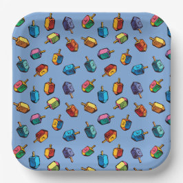 Assiettes En Carton Plaques en papier Hanukah - Judaïque