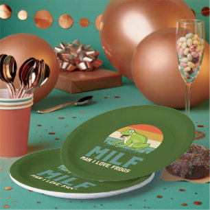 Assiettes En Carton Plaques en papier Love Frogs