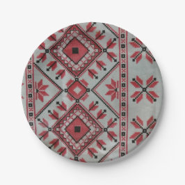 Assiettes En Carton Plaques en papier mariage rouge et noir