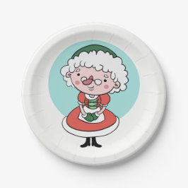 Assiettes En Carton Plaques en papier Mme Claus