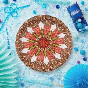 Assiettes En Carton Plaques en papier Motif africain Edgy