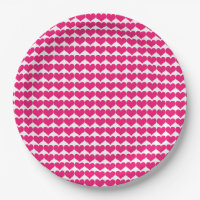 Plaques en papier Motif Coeurs mignons roses