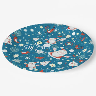 Assiettes En Carton Plaques en papier Motif de Noël
