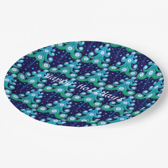 Assiettes En Carton Plaques en papier Motif personnalisées pour les ar (Angle)