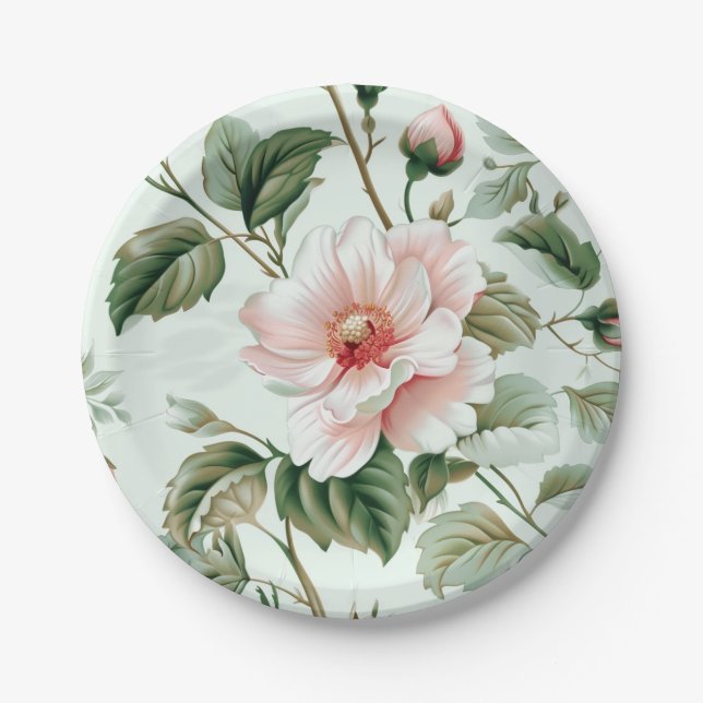 Assiettes En Carton Plaques en papier, plaque en papier rond de 7 po (Devant)