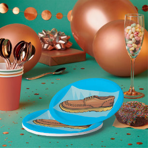 Assiettes En Carton Plaques en papier pour chaussures Brown