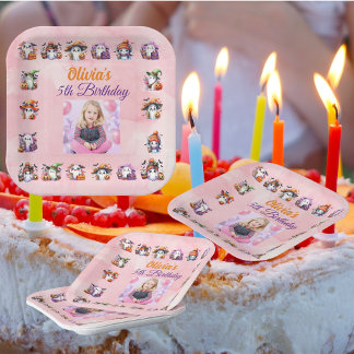 Assiettes En Carton Plaques en papier pour enfant à l'anniversaire de