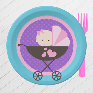 Assiettes En Carton Plaques en papier pour poupée pour bébé