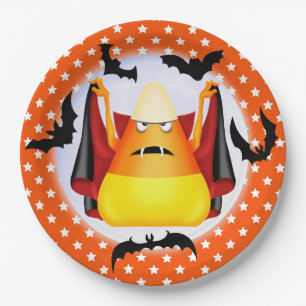 Assiettes En Carton Plaques en papier pour vampire de bonbons d'Hallow