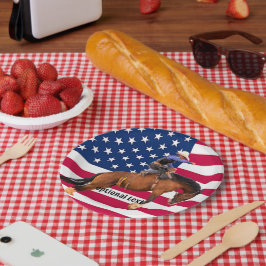 Assiettes En Carton Plaques en papier Rodeo Bronc