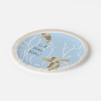 Plaques en papier "Tan bleu tortue"