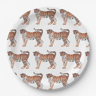 Assiettes En Carton Plaques en papier tigre