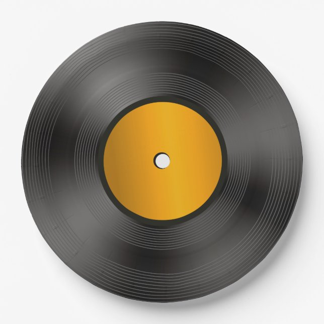 Assiettes En Carton Plaques en papier vinyle (Devant)