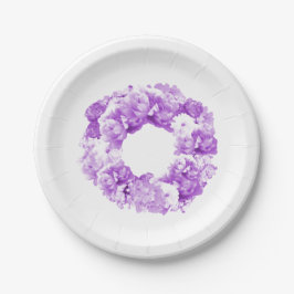 Assiettes En Carton Plaques en papier violet monochromatique