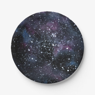 Assiettes En Carton Plaques Galaxy Galaxy Plaques de fête d'anniversai