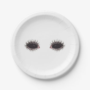 Assiettes En Carton Plaques Halloween Eyes