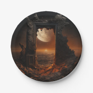 Assiettes En Carton Plaques lunes et spatiales