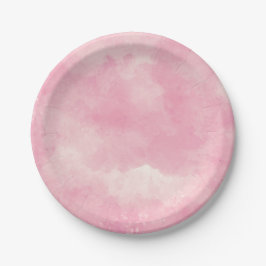 Assiettes En Carton Plaques Mariages en coton rose bonbon