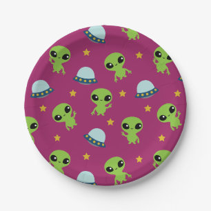 Assiettes En Carton Plaques papier Aliens