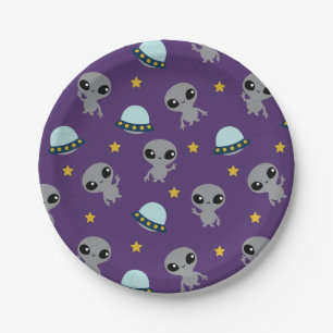 Assiettes En Carton Plaques papier Aliens