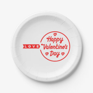 Assiettes En Carton Plaques papier amoureuses Heureuses Saintes-Valent