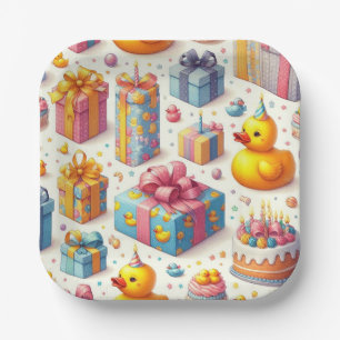 Assiettes En Carton Plaques papier Anniversaire de enfant de canard ja