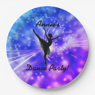 Assiettes En Carton Plaques papier Ballerina Dance Party