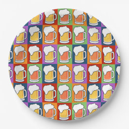 Assiettes En Carton Plaques papier BEER Pop Art