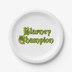 Assiettes En Carton Plaques papier Blarney Champion