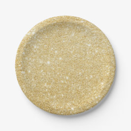 Assiettes En Carton Plaques papier chic Faux Gold Parties scintillant