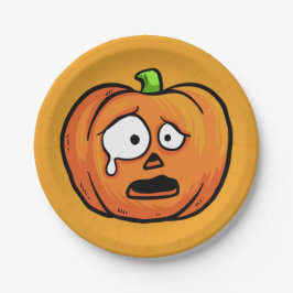 Assiettes En Carton Plaques papier Citrouilles d'Halloween 7