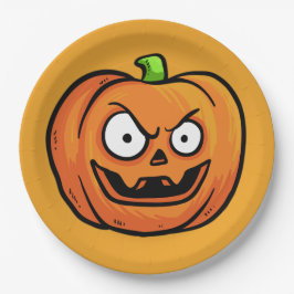 Assiettes En Carton Plaques papier Citrouilles Halloween 3