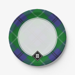 Assiettes En Carton Plaques Papier Clan Oliphant Tartan