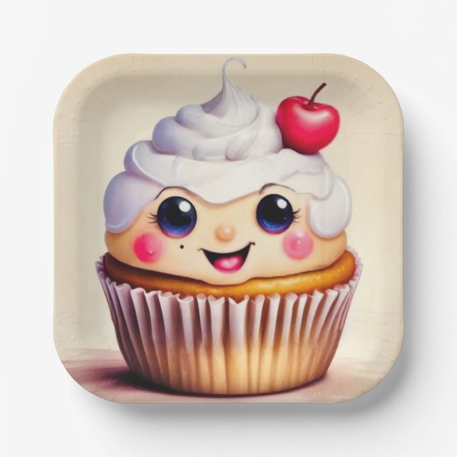 Assiettes En Carton Plaques papier Cupcake Days (Recto)