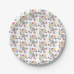 Assiettes En Carton Plaques papier d'anniversaire, Possum