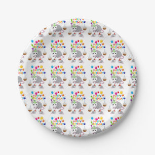 Assiettes En Carton Plaques papier d'anniversaire, Possum