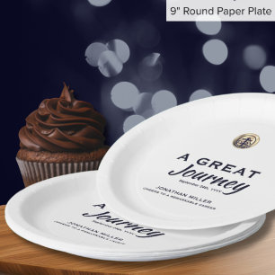 Assiettes En Carton Plaques papier de la partie retraite personnalisée