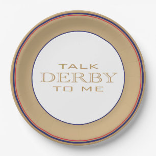 Assiettes En Carton Plaques papier Derby Horse Race Party
