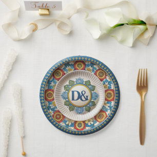 Assiettes En Carton Plaques papier Dolce & Gabbana Carretto Siciliano