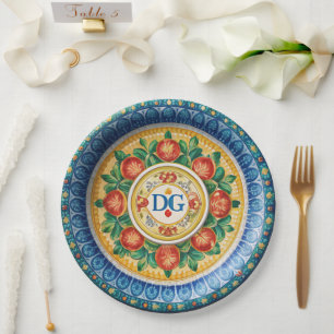 Assiettes En Carton Plaques papier Dolce & Gabbana Carretto Siciliano