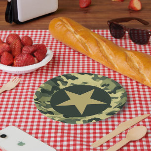 Assiettes En Carton Plaques papier du soldat Joe GI Camouflage