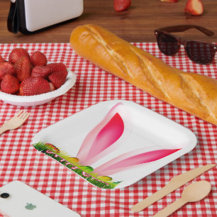 Assiettes En Carton Plaques papier Happy EASTER