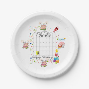 Assiettes En Carton Plaques papier, Joyeux anniversaire Février 2022
