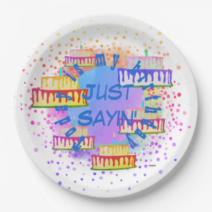 Assiettes En Carton Plaques papier juste dire HAMbyWG