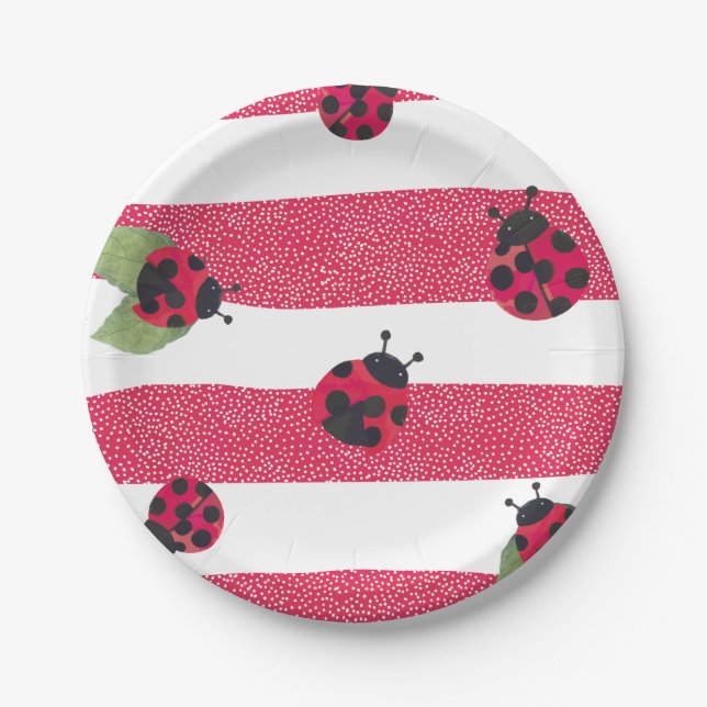 Assiettes En Carton Plaques papier Ladybug (Devant)