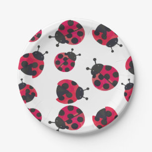 Assiettes En Carton Plaques papier Ladybug