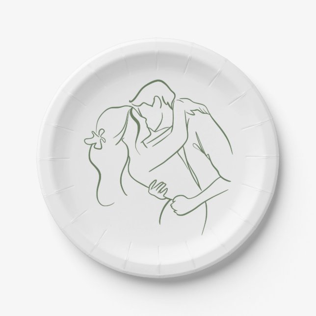 Assiettes En Carton Plaques papier mariages 3 (Devant)