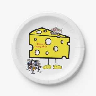 Assiettes En Carton Plaques papier Mousey Cheesy Music